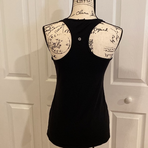 90 Degree By Reflex Black Racerback Fitted Backless Tank Top - Picture 6 of 6